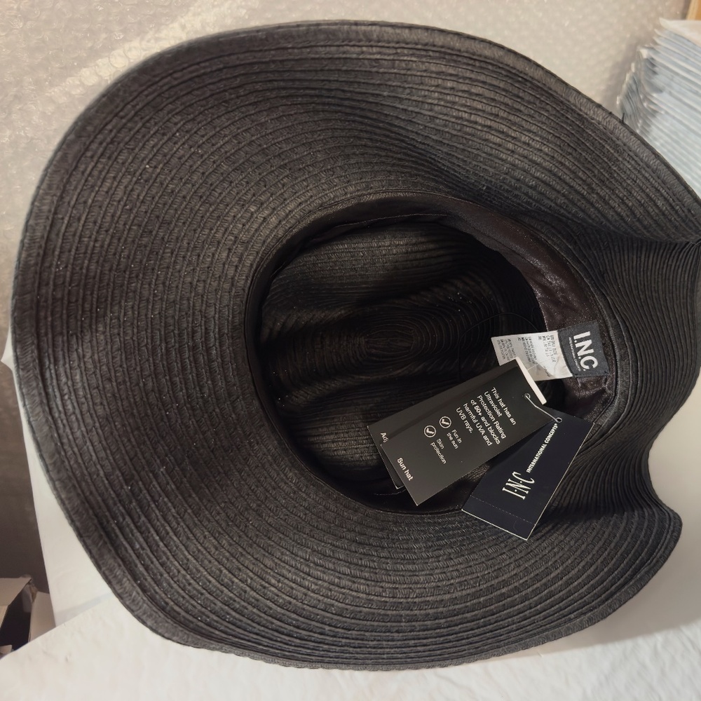 I.n.c. International Concepts Women's Rhinestone Band Cowgirl Hat, Black